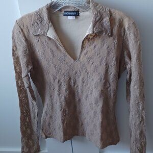 Holt Renfrew lined lace top.